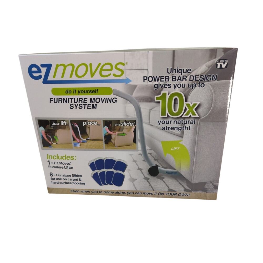 Ez Moves DIY Furniture Moving System Furniture Lifter with 8 Slides NEW SEALED